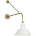 Visual Comfort Signature - TOB 2810HAB/S1-WHT - LED Barn Light - Academy Barn Light - Hand-Rubbed Antique Brass