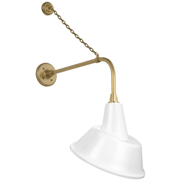 Visual Comfort Signature - TOB 2810HAB/S3-WHT - LED Barn Light - Academy Barn Light - Hand-Rubbed Antique Brass