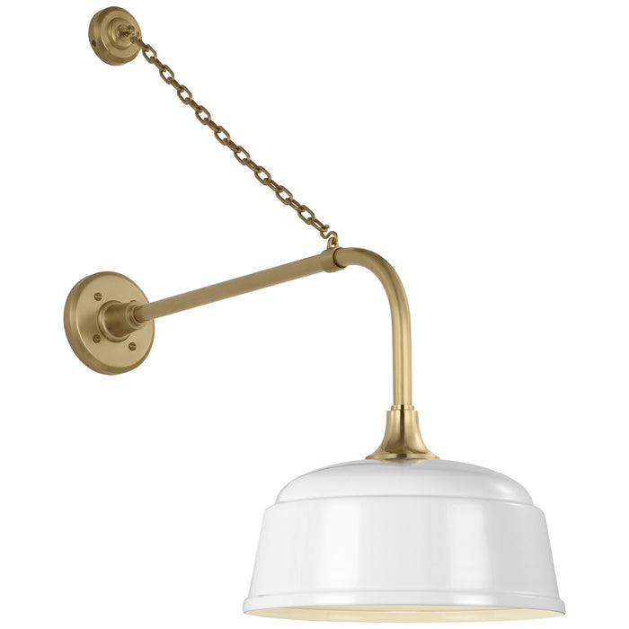 Visual Comfort Signature - TOB 2810HAB/S6-WHT - LED Barn Light - Academy Barn Light - Hand-Rubbed Antique Brass