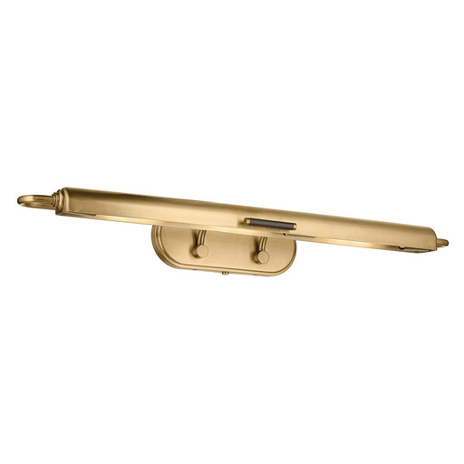 Caillier LED Picture Light Lacquered Brass