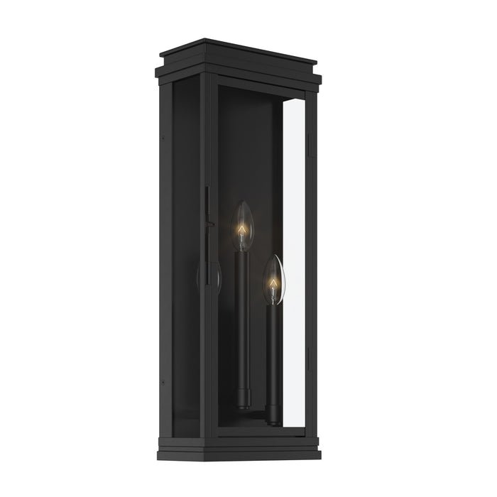 Kichler - 59164BK - Three Light Outdoor Wall Mount - Lundon - Black
