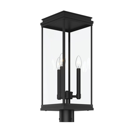 Kichler - 59166BK - Three Light Outdoor Post Lantern - Lundon - Black