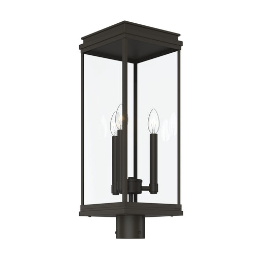 Kichler - 59166OZ - Three Light Outdoor Post Lantern - Lundon - Olde Bronze
