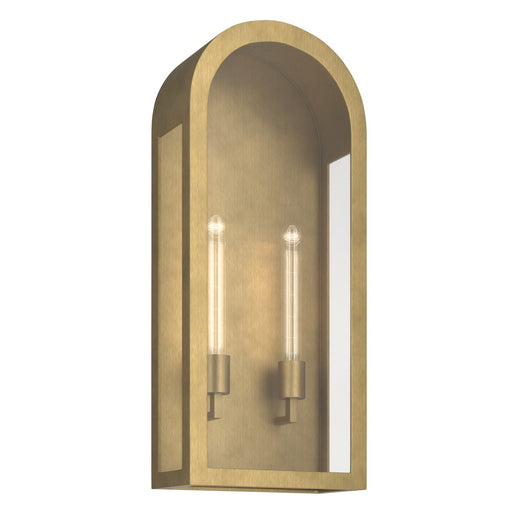 Kichler - 59203NBR - Two Light Outdoor Wall Mount - Marea - Natural Brass