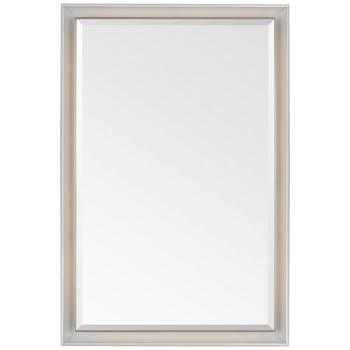 Visual Comfort Signature - TOB 2965WHT/PN - LED Mirror - Tricia - Matte White and Polished Nickel