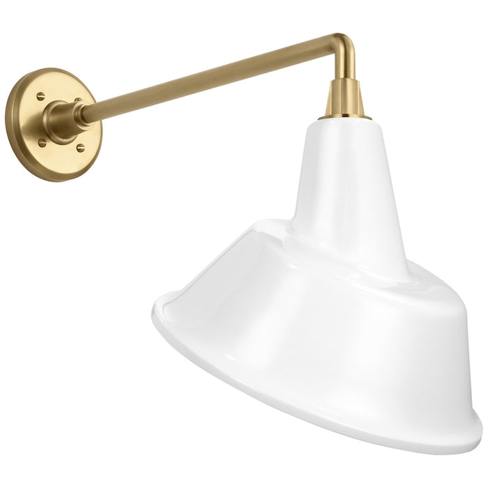 Visual Comfort Signature - TOB 2812HAB/S3-WHT - LED Barn Light - Academy Barn Light - Hand-Rubbed Antique Brass