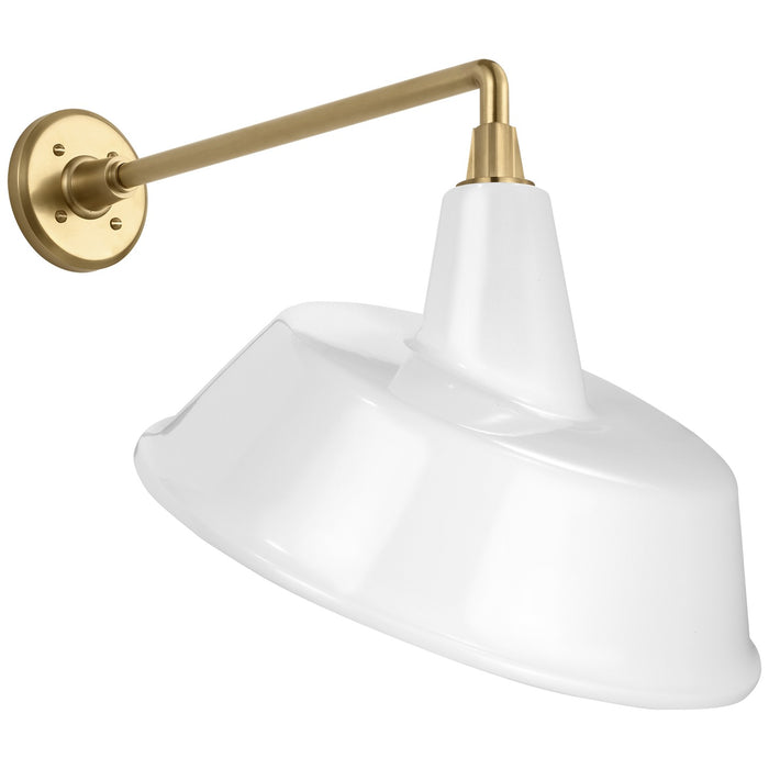 Visual Comfort Signature - TOB 2812HAB/S4-WHT - LED Barn Light - Academy Barn Light - Hand-Rubbed Antique Brass
