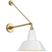 Visual Comfort Signature - TOB 2813HAB/S1-WHT - LED Barn Light - Academy Barn Light - Hand-Rubbed Antique Brass