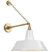 Visual Comfort Signature - TOB 2813HAB/S2-WHT - LED Barn Light - Academy Barn Light - Hand-Rubbed Antique Brass