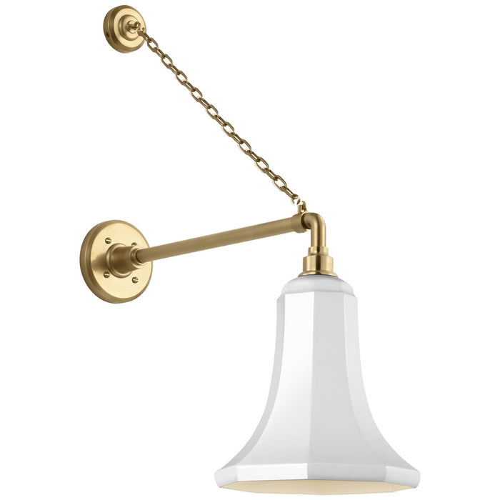 Visual Comfort Signature - TOB 2813HAB/S9-WHT - LED Barn Light - Academy Barn Light - Hand-Rubbed Antique Brass