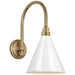 Visual Comfort Signature - TOB 2814HAB/S10-WHT - LED Barn Light - Academy Barn Light - Hand-Rubbed Antique Brass