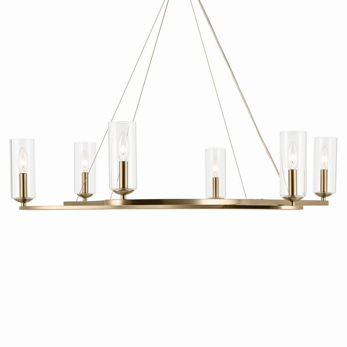 Kichler - 52771CPZ - Six Light Chandelier - Harpin - Champagne Bronze
