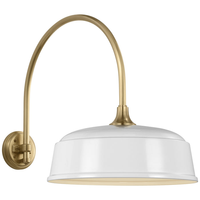 Visual Comfort Signature - TOB 2815HAB/S7-WHT - LED Barn Light - Academy Barn Light - Hand-Rubbed Antique Brass