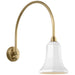 Visual Comfort Signature - TOB 2815HAB/S8-WHT - LED Barn Light - Academy Barn Light - Hand-Rubbed Antique Brass