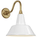 Visual Comfort Signature - TOB 2816HAB/S1-WHT - LED Barn Light - Academy Barn Light - Hand-Rubbed Antique Brass