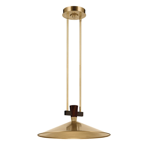 Tenon LED Pendant Lacquered Brass