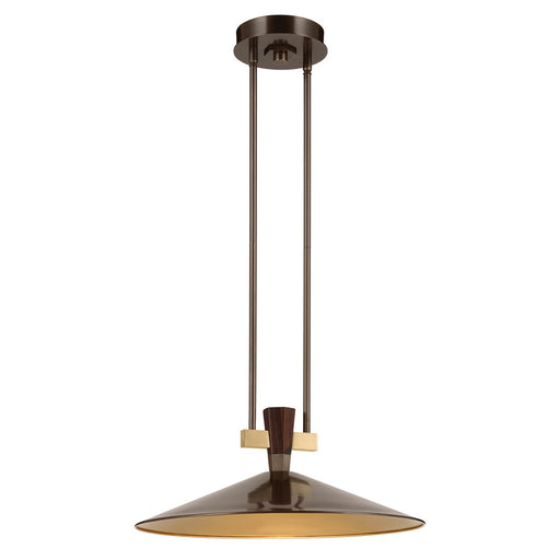 Tenon LED Pendant Lacquered Bronze