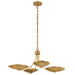 Kichler - 52854LBR - Four Light Chandelier/Semi Flush - Palmela - Lacquered Brass