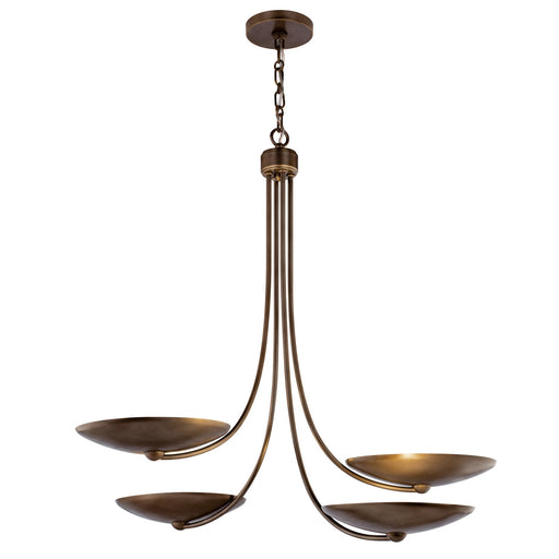 Kichler - 52855LBRLBZ - Four Light Chandelier - Palmela - Lacquered Brass