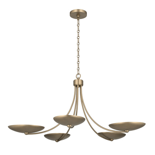 Palmela Five Light Chandelier Champagne Bronze