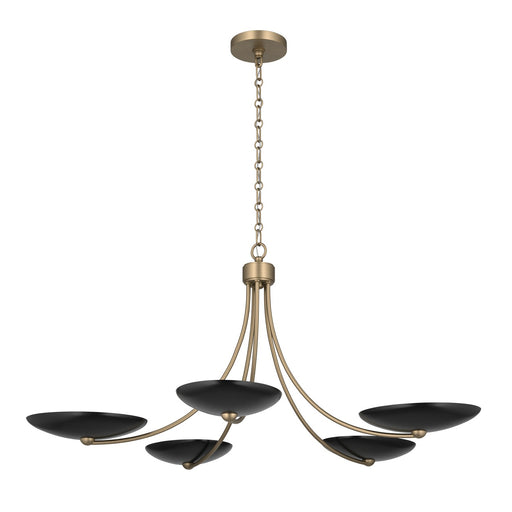 Palmela Five Light Chandelier Champagne Bronze