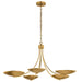 Kichler - 52856LBR - Five Light Chandelier - Palmela - Lacquered Brass