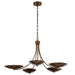 Kichler - 52856LBRLBZ - Five Light Chandelier - Palmela - Lacquered Brass