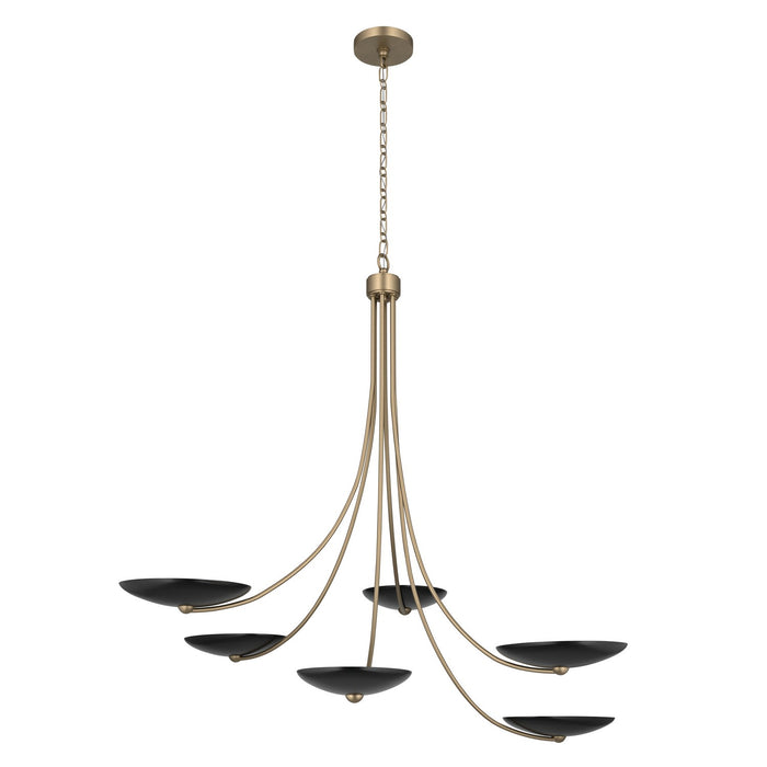 Kichler - 52857CPZBK - Six Light Chandelier - Palmela - Champagne Bronze