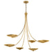Kichler - 52857LBR - Six Light Chandelier - Palmela - Lacquered Brass
