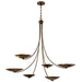 Kichler - 52857LBRLBZ - Six Light Chandelier - Palmela - Lacquered Brass