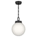 Kichler - 52866BK - One Light Pendant - Andorra - Black