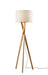Adesso Home - 3227-12 - Floor Lamp - Brooklyn - Natural Wood