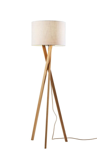Brooklyn Floor Lamp Natural Wood