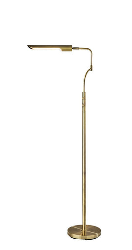 Zane LED Floor Lamp Antique Brass
