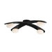 Arteriors - DFC26 - LED Flush Mount - Axia - Blackened Iron/Matte Opal