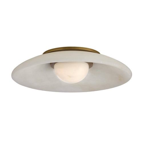 Stella LED Flush Mount White/Antique Brass