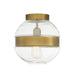 Arteriors - DFI12 - One Light Flush Mount - Garrison - Clear/Antique Brass