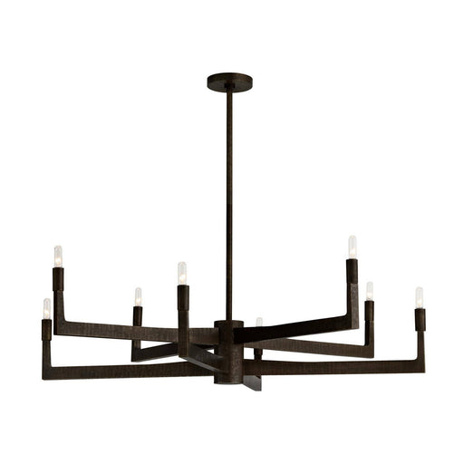 Griff Eight Light Chandelier English Bronze/English Bronze