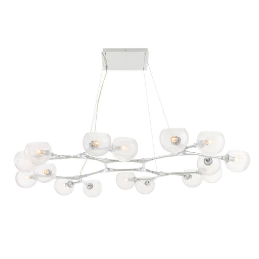 Mahowald 16 Light Chandelier Chrome/Clear Crackle