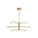 Arteriors - DLC54 - LED Chandelier - Glacielle - Clear/Antique Brass