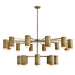 Arteriors - DLC55 - 20 Light Chandelier - Loryn - Antique Brass/White