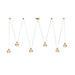 Arteriors - DLC57 - LED Chandelier - Noble - Clear/Antique Brass