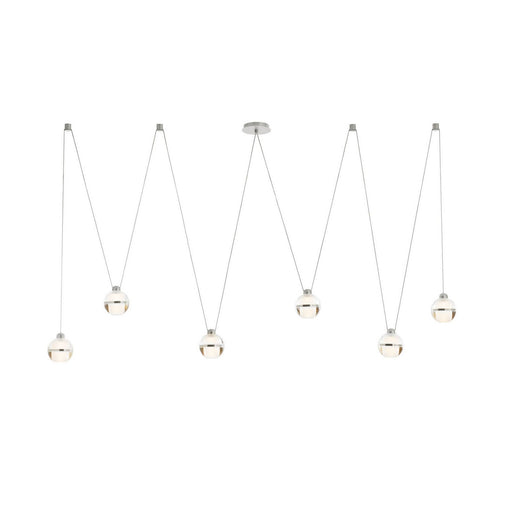 Noble LED Chandelier Clear/Chrome