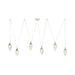 Arteriors - DLC61 - LED Chandelier - Berkley - Clear/Vintage Silver