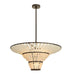 Arteriors - DMI29 - Four Light Chandelier - Lulu - Bronze/Organic Frosted