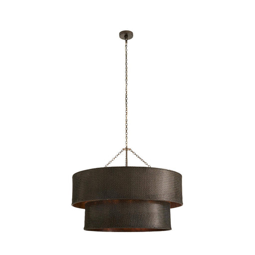 Hecche Six Light Chandelier Carbon/Bronze