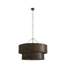Arteriors - DMI31 - Six Light Chandelier - Hecche - Carbon/Bronze