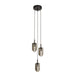 Arteriors - DPC43 - Three Light Chandelier - Javier - Smoke/English Bronze