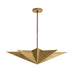 Arteriors - DPI16 - Eight Light Pendant - Rex - Antique Brass