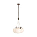 Arteriors - DSC14 - Three Light Chandelier - Trinity - Frost Ombre/Heritage Brass